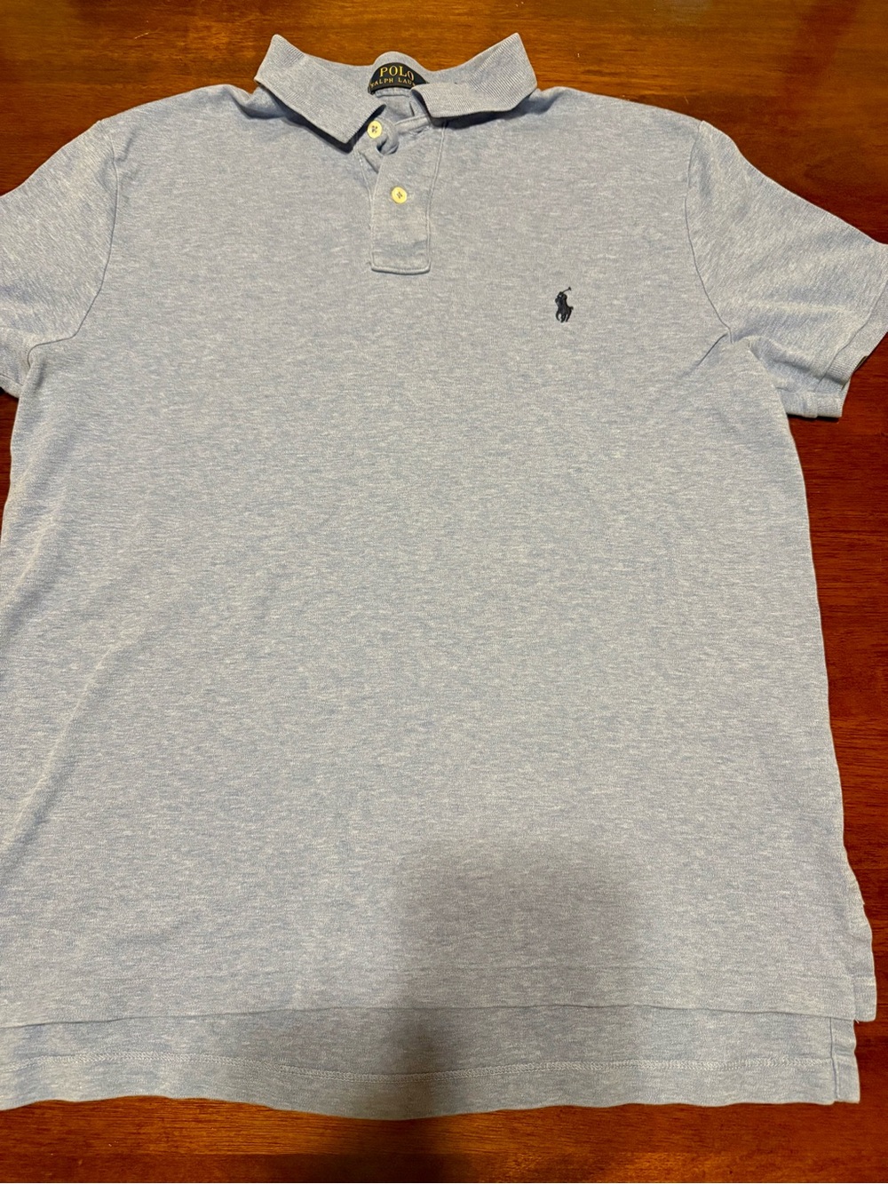 Polo by Ralph Lauren Heather Light Blue Short Sleeve Polo